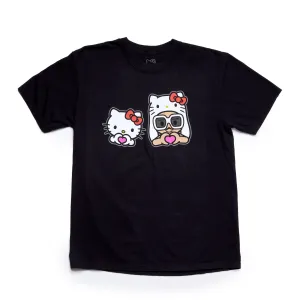 Hello Kitty x Bruno Mars Heart Hands Black Tee SANRIO