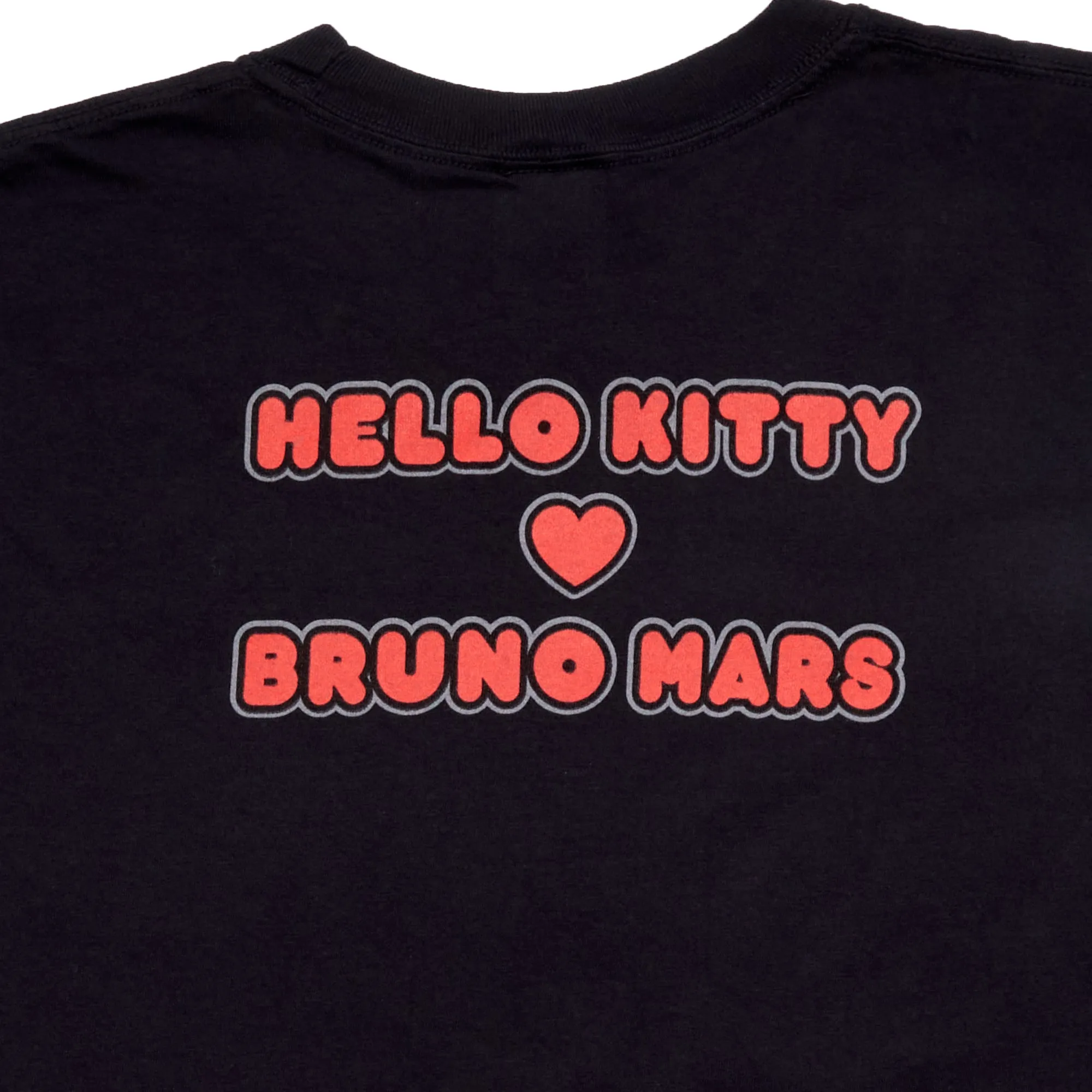 Hello Kitty x Bruno Mars Heart Hands Black Tee SANRIO