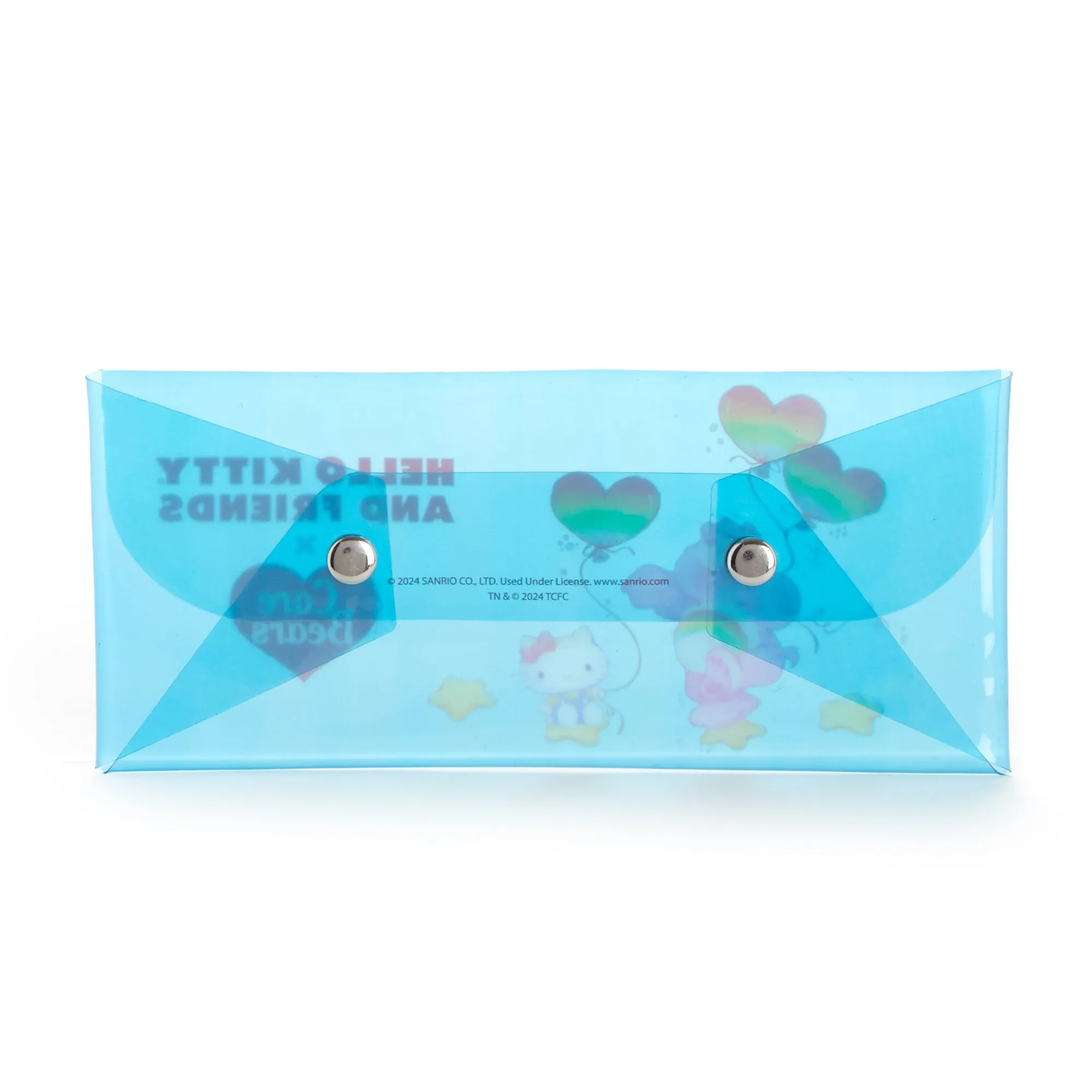 Hello Kitty x Care Bears Translucent Blue Pencil Case SANRIO