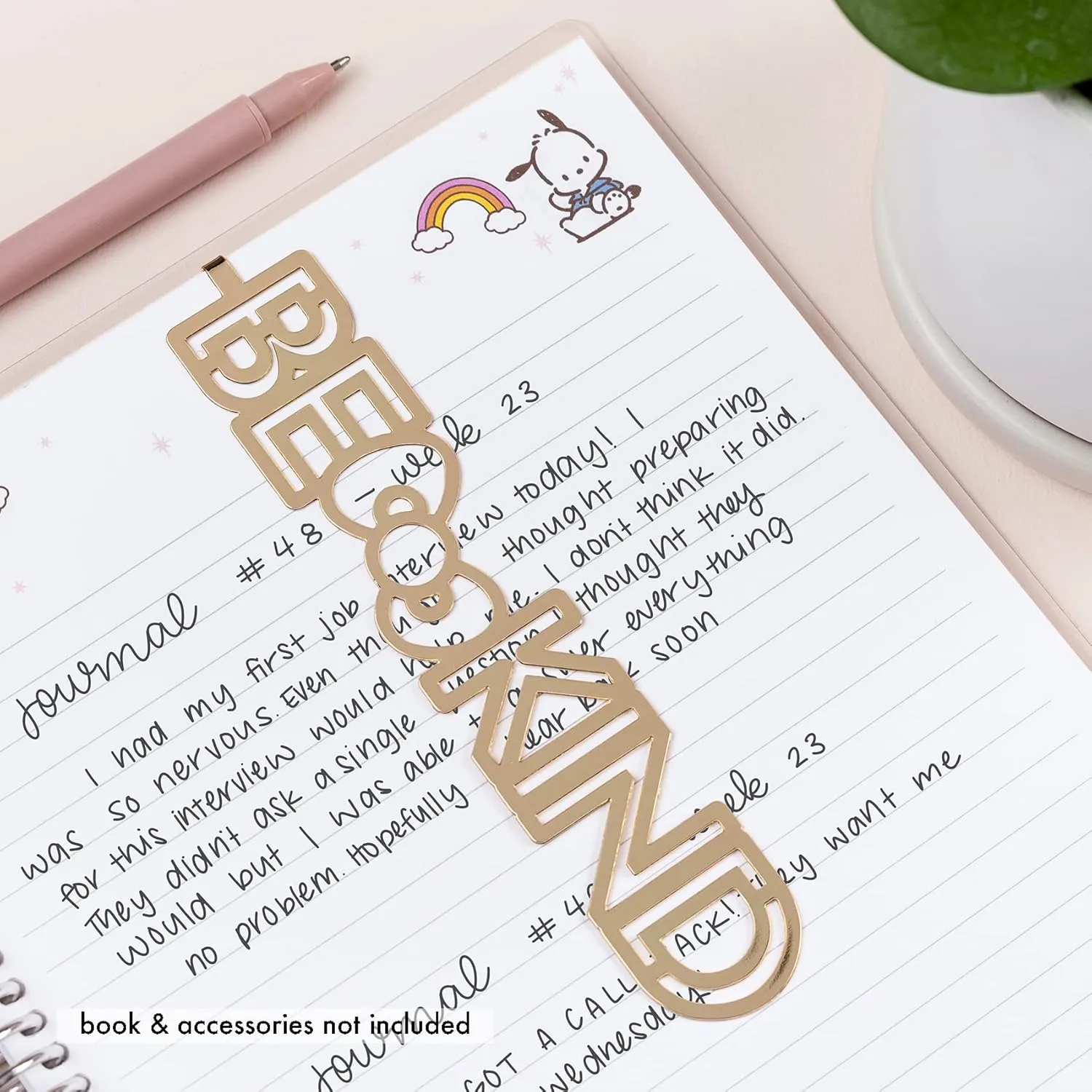 Hello Kitty x Erin Condren Be Kind Metal Bookmark SANRIO