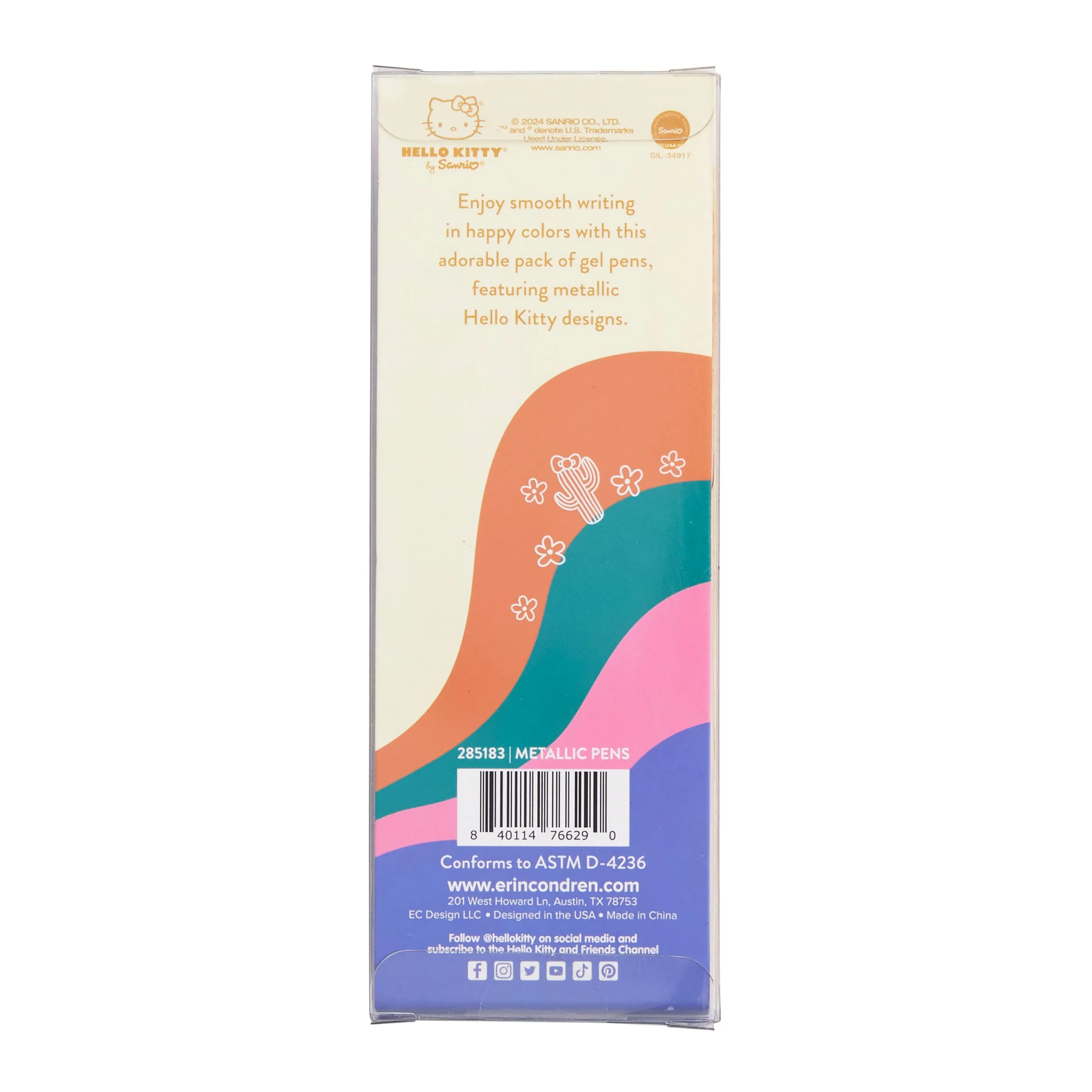 Hello Kitty x Erin Condren Gel Click Pens (Set of 5) SANRIO