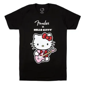 Hello Kitty x Fender Black Front Logo Tee