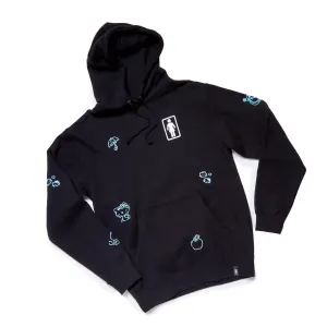 Hello Kitty x GIRL Black Hoodie (50th Anniv.) SANRIO