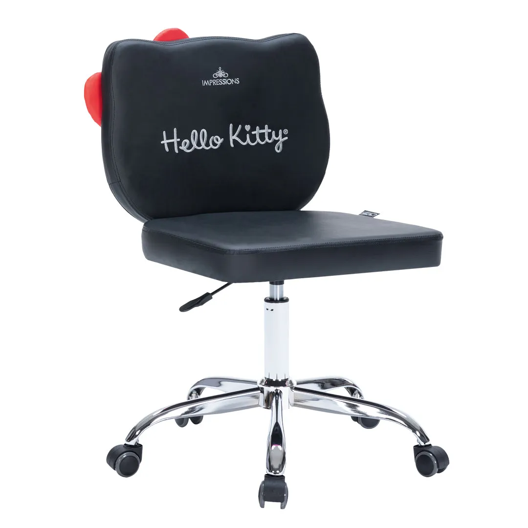 Hello Kitty x Impressions Vanity Faux Leather Swivel Vanity Chair SANRIO
