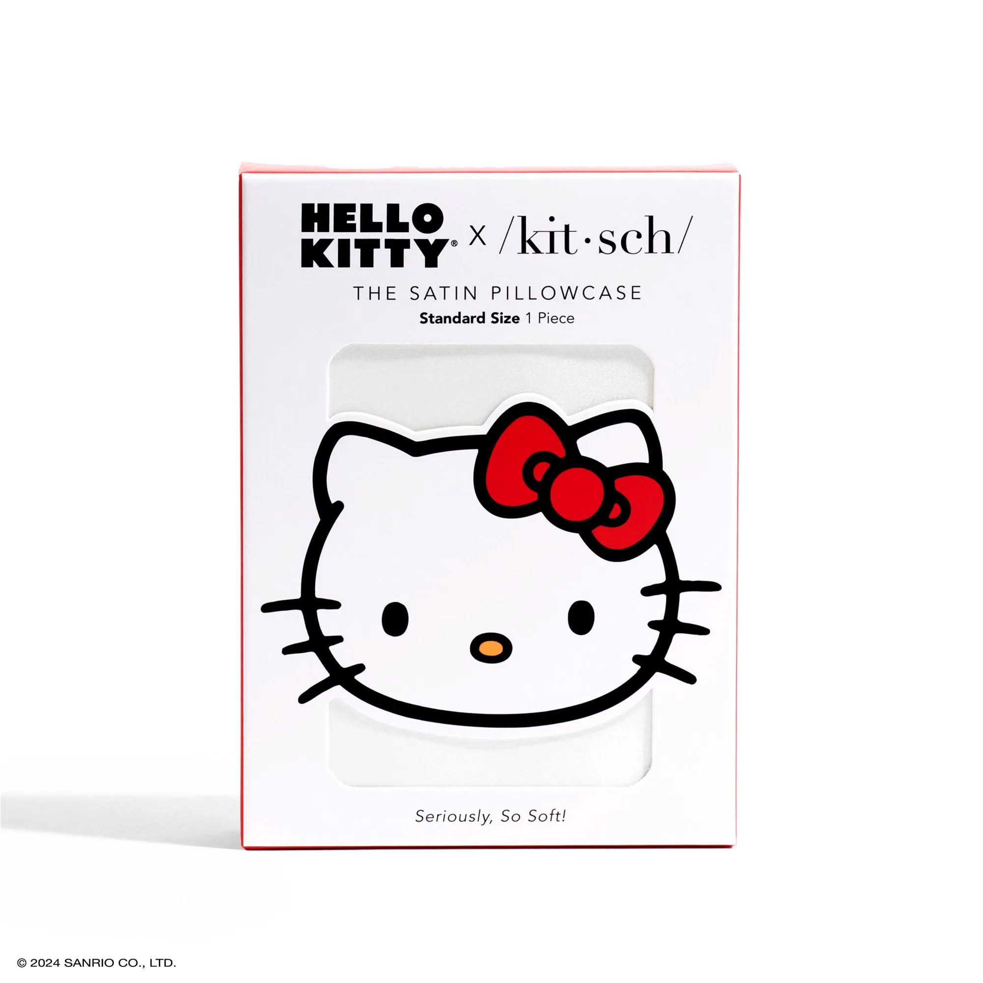 Hello Kitty x Kitsch Bow Pillowcase (Solid Ivory) SANRIO