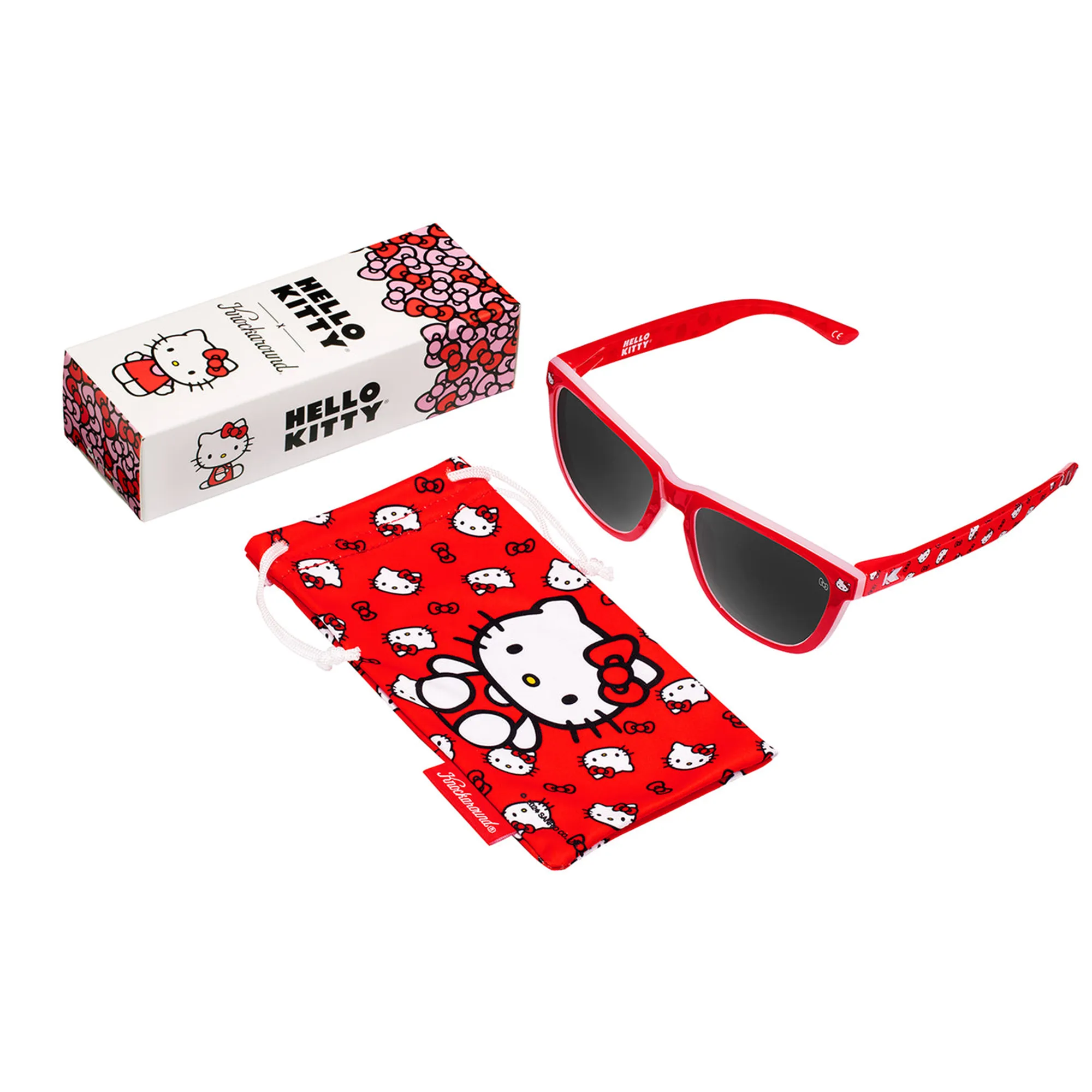 Hello Kitty x Knockaround Classic Red Sunglasses (Premiums) SANRIO