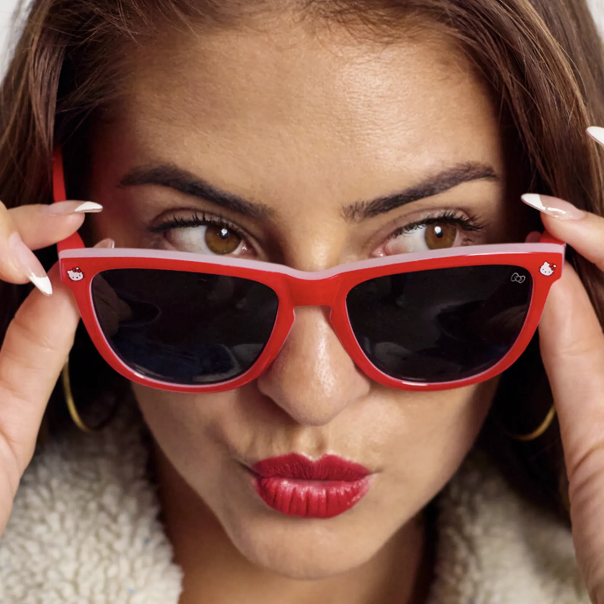 Hello Kitty x Knockaround Classic Red Sunglasses (Premiums) SANRIO