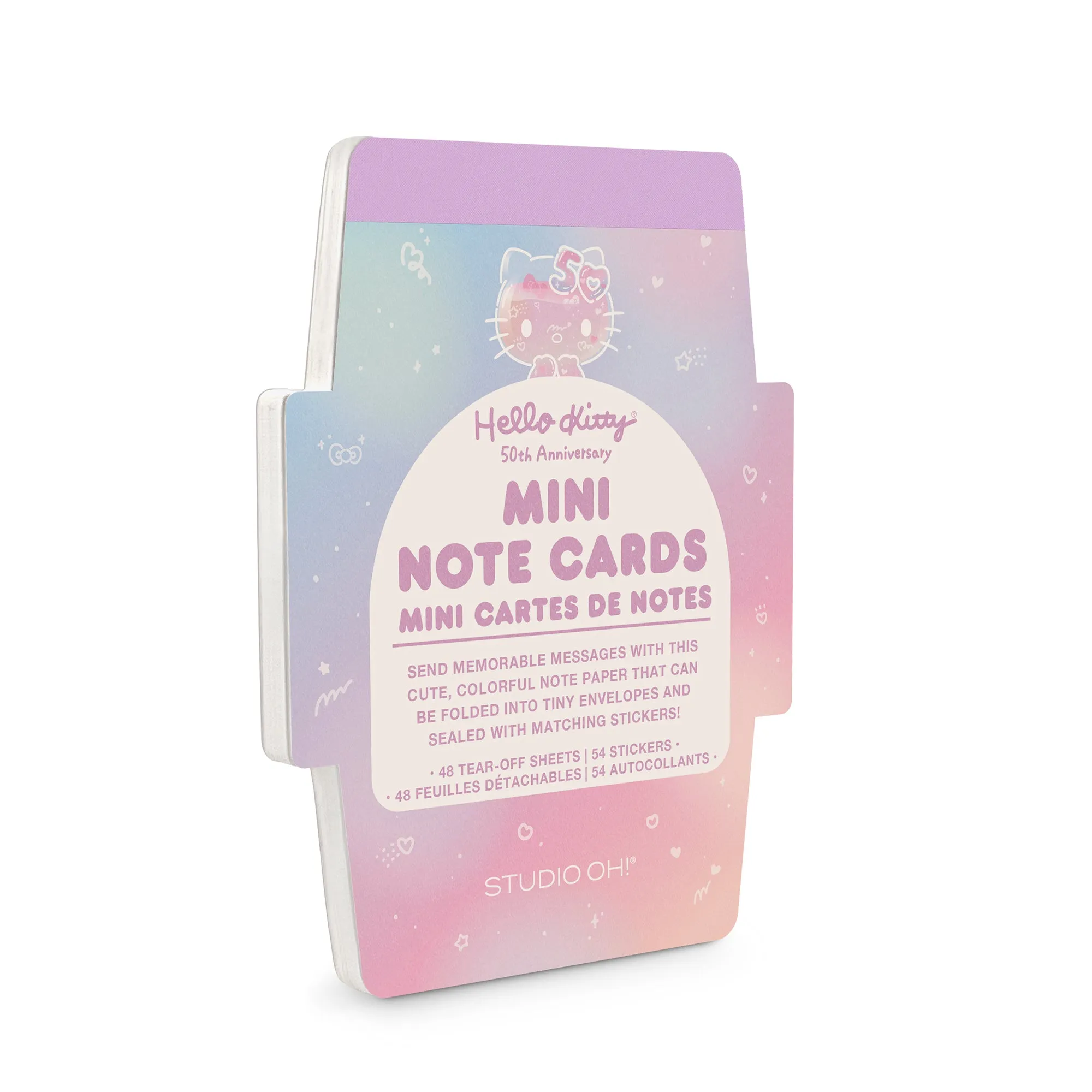 Hello Kitty x Studio Oh! 50th Anniversary Mini Note Cards and Sticker Set SANRIO