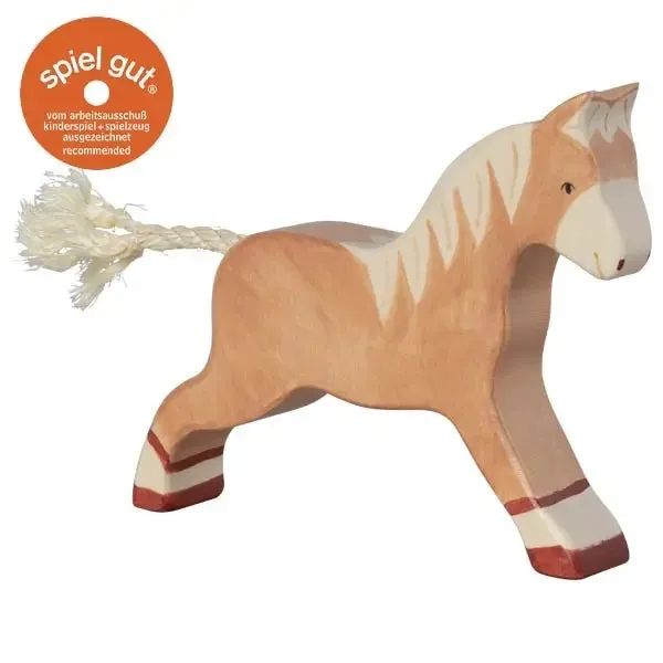 Holztiger Horse, Running, Light Brown Odin Parker