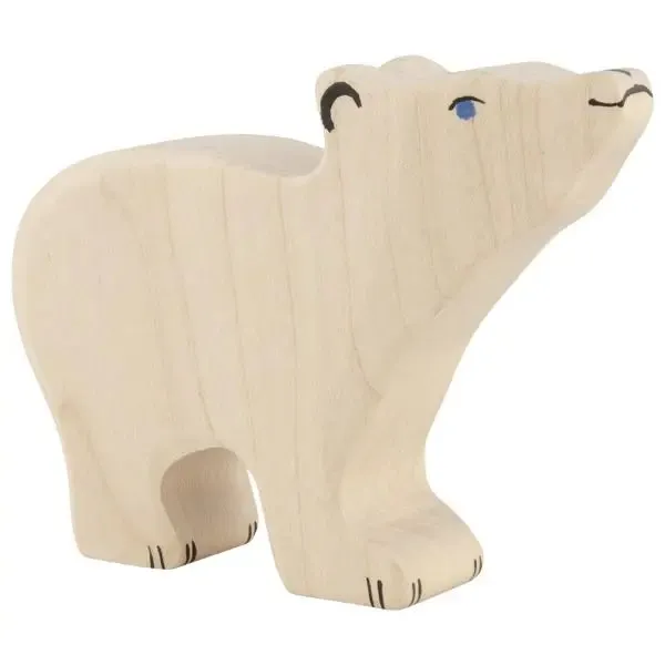 Holztiger Polar Bear, Small, Head Raised Odin Parker