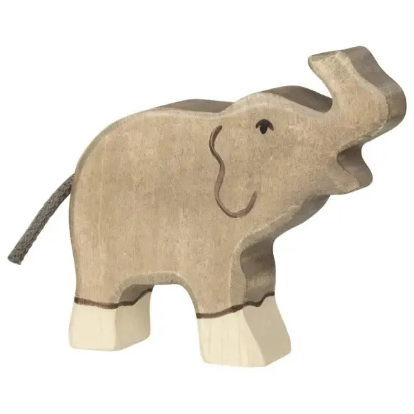 Holztiger Small Elephant, Trunk Raised Odin Parker