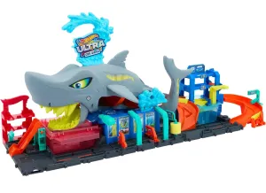Hot Wheels Let's Race Netflix - City Ultra Shark Car Wash Playset