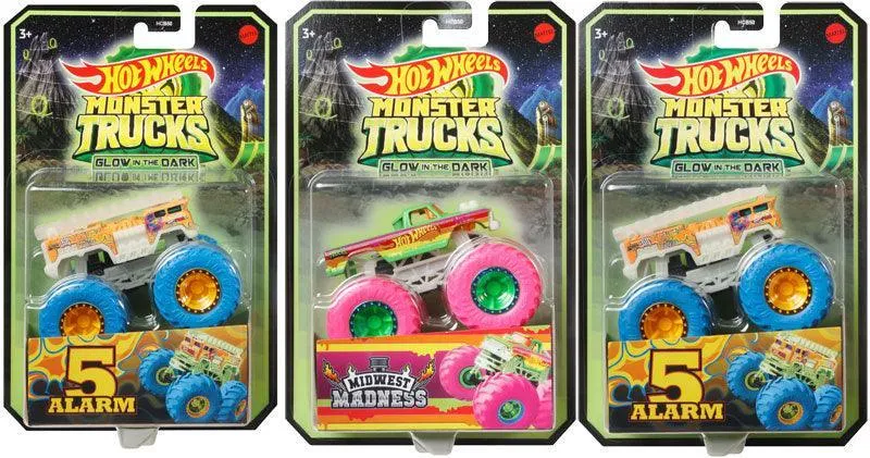 Hot Wheels Monster Trucks Glow in the Dark Truck - Assortment