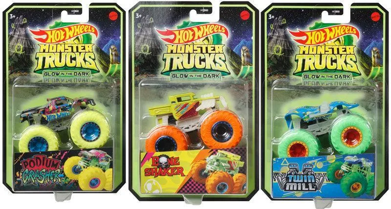Hot Wheels Monster Trucks Glow in the Dark Truck - Assortment