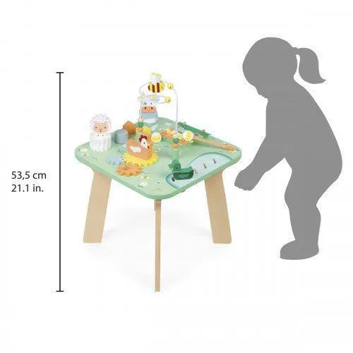 Janod Pretty Meadow Wooden Activity Table