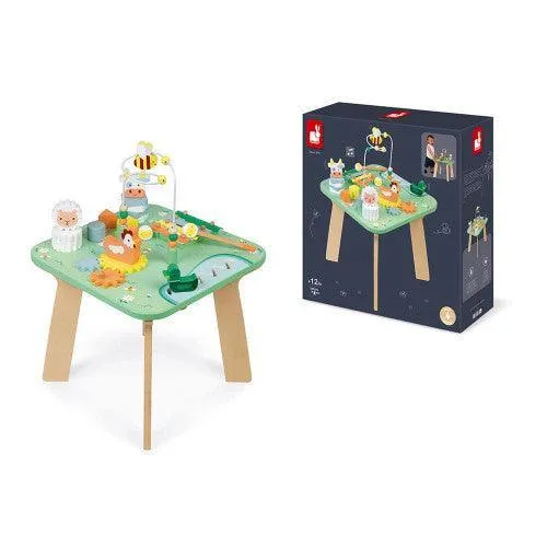 Janod Pretty Meadow Wooden Activity Table