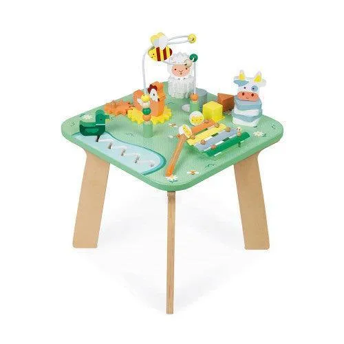 Janod Pretty Meadow Wooden Activity Table