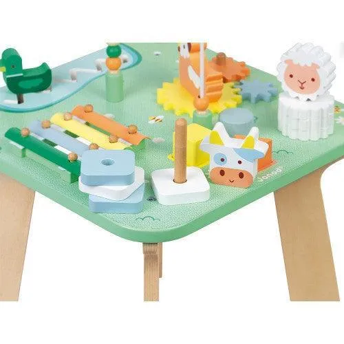 Janod Pretty Meadow Wooden Activity Table