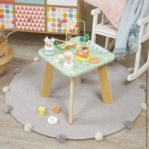 Janod Pretty Meadow Wooden Activity Table