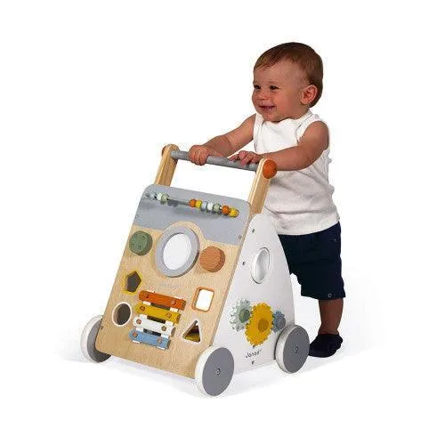 Janod Sweet Cocoon Wooden Multi-Activity Baby Walker