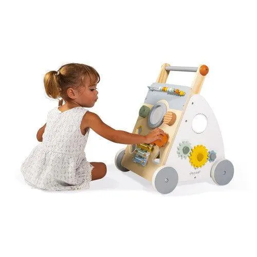 Janod Sweet Cocoon Wooden Multi-Activity Baby Walker