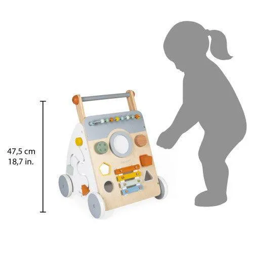 Janod Sweet Cocoon Wooden Multi-Activity Baby Walker