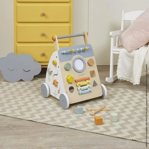 Janod Sweet Cocoon Wooden Multi-Activity Baby Walker