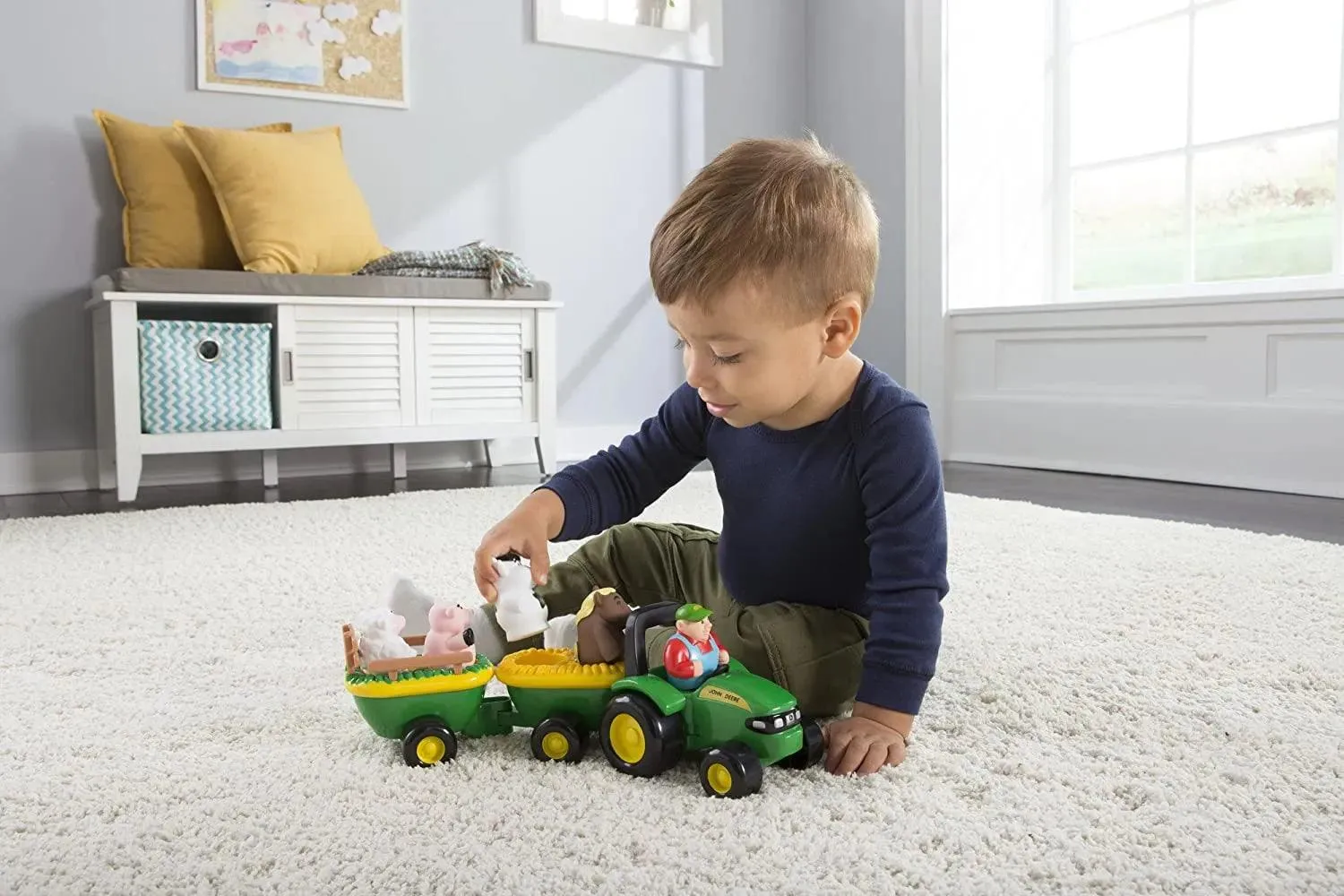 John Deere Animal Sounds Hayride Musical Tractor