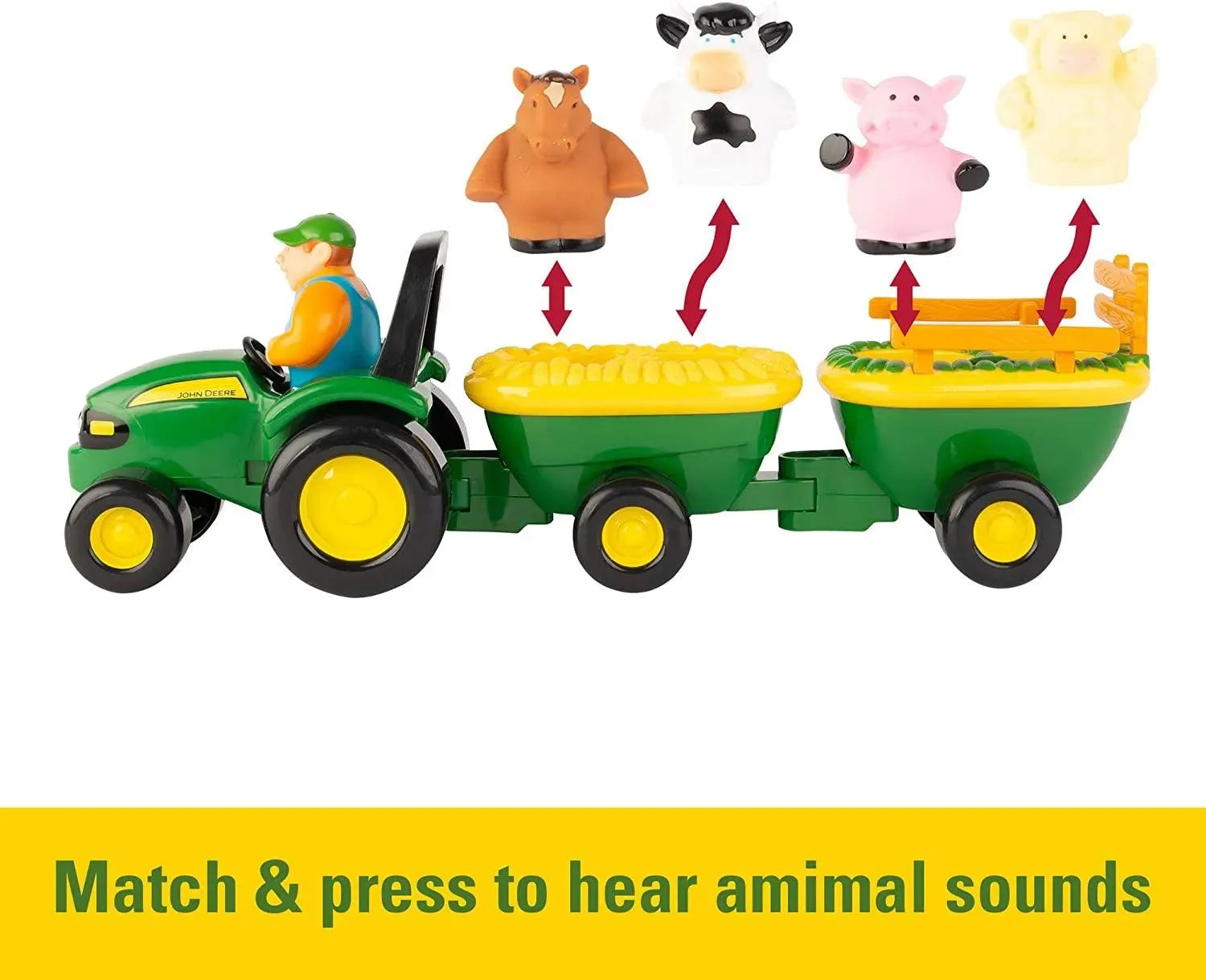 John Deere Animal Sounds Hayride Musical Tractor