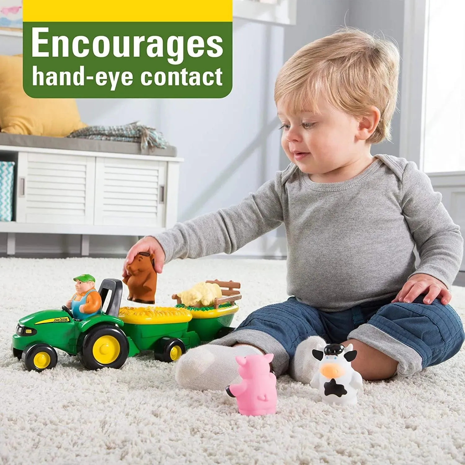John Deere Animal Sounds Hayride Musical Tractor
