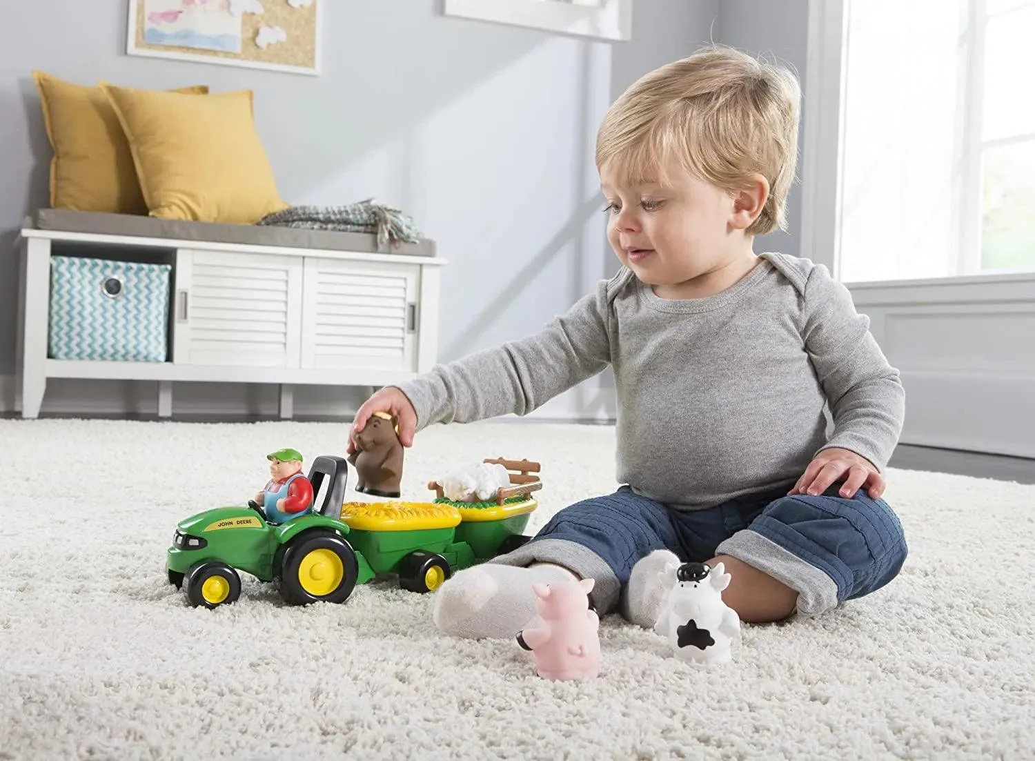 John Deere Animal Sounds Hayride Musical Tractor
