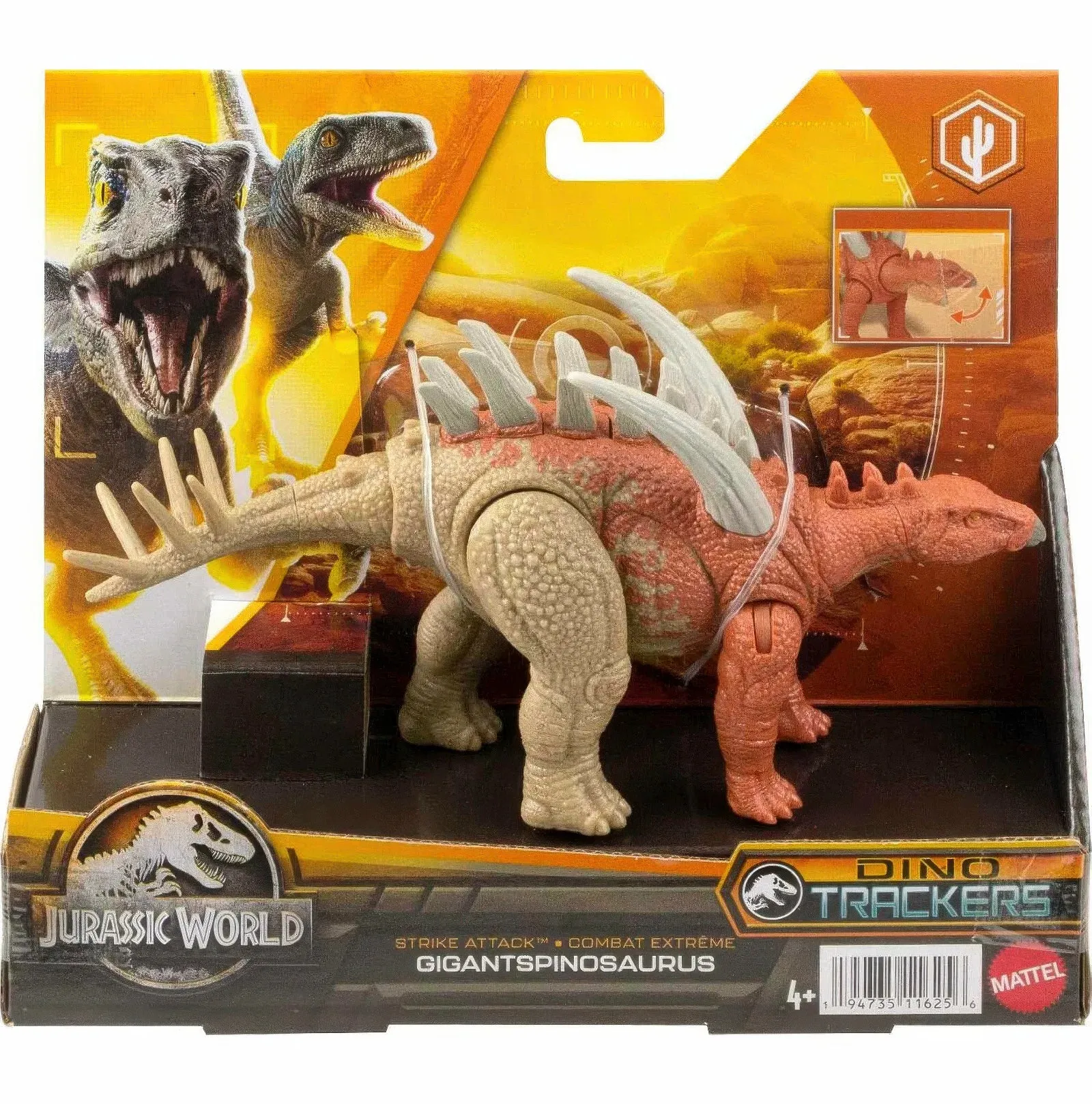Jurassic World Strike Attack Dinosaur Gigantspinosaurus Action Figure
