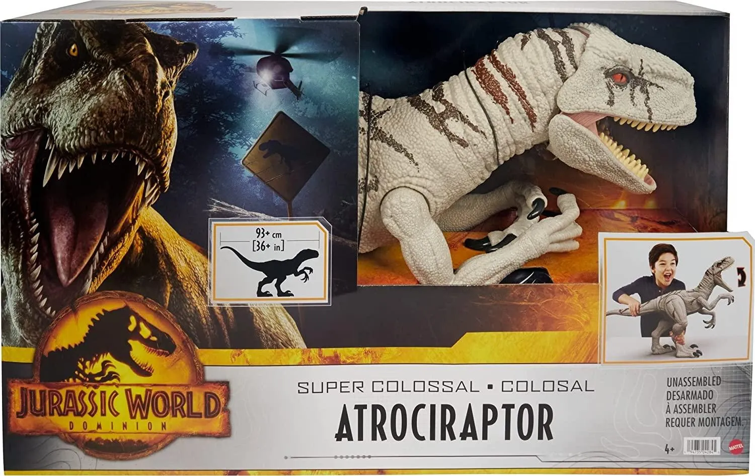 Jurassic World Super Colossal Atrociraptor Action Figure 91cm long