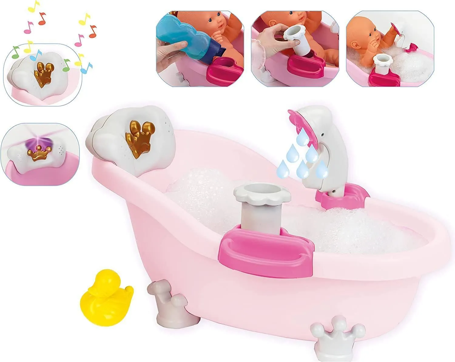 Klein 1665 Baby Coralie Bathtub and Accessories