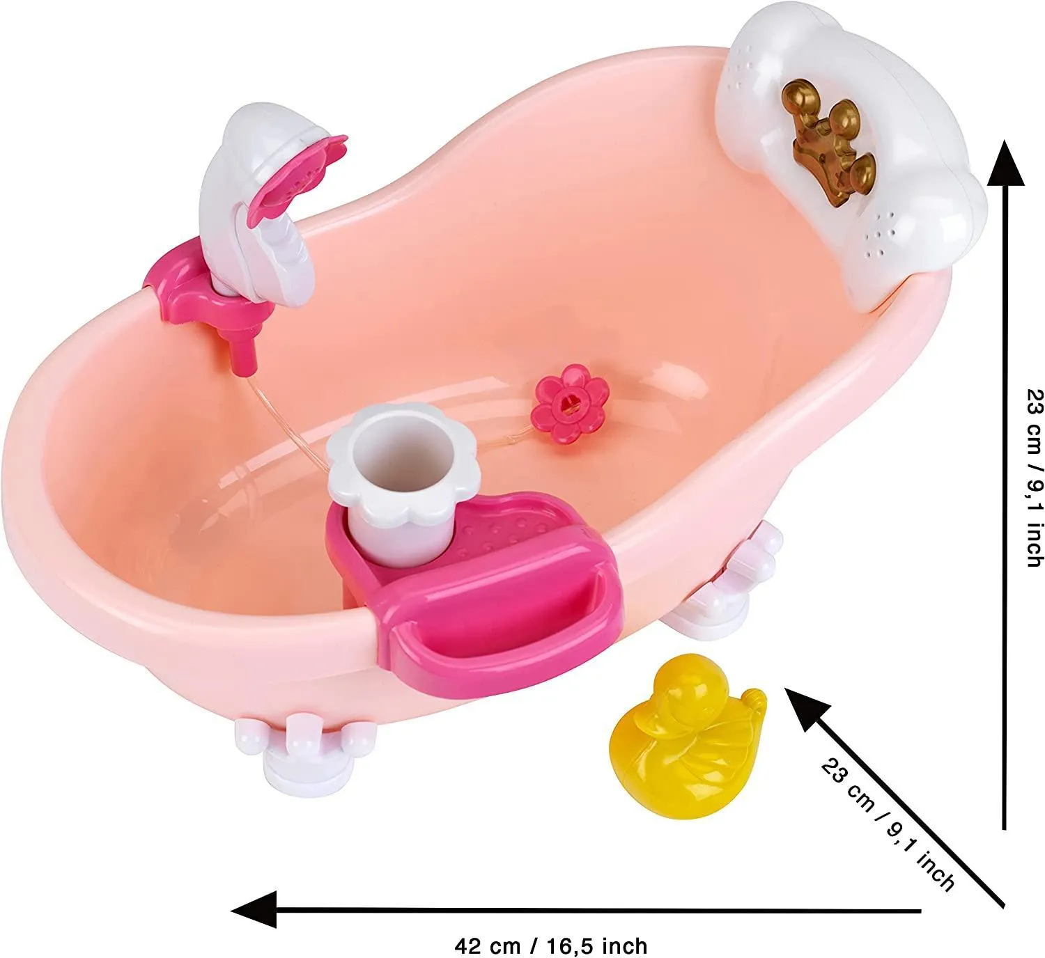 Klein 1665 Baby Coralie Bathtub and Accessories
