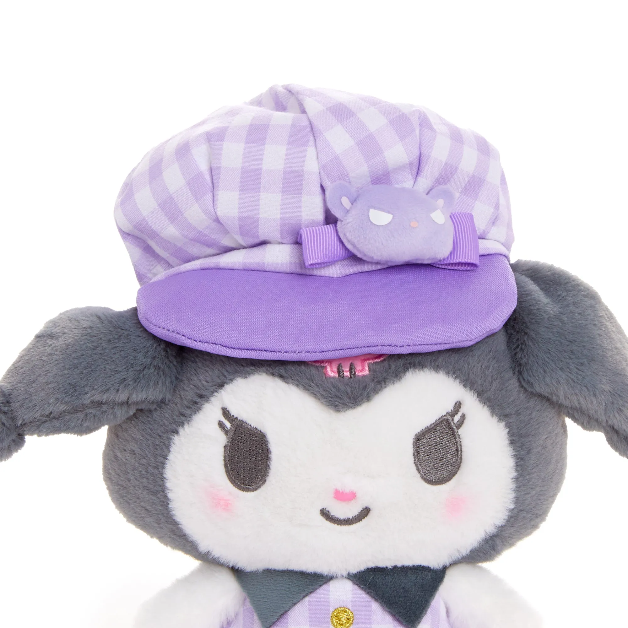 Kuromi 8" Plush (Gingham Cap Series) SANRIO
