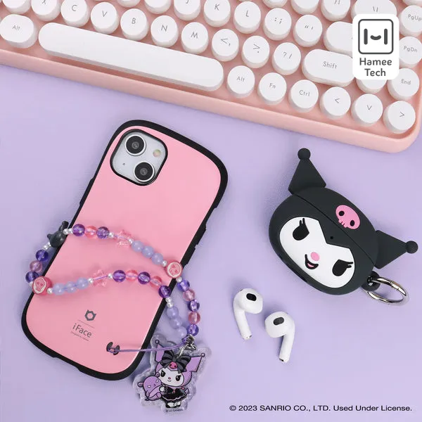 Kuromi Beaded Charm Mobile Phone Wrist Strap (Lolita Version) SANRIO