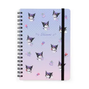 Kuromi Lined Notebook (Elastic Closure) SANRIO