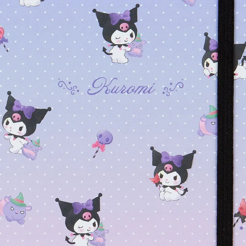 Kuromi Lined Notebook (Elastic Closure) SANRIO