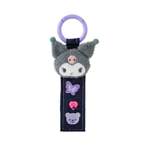 Kuromi Logo Keychain (Denim Patch Series) SANRIO