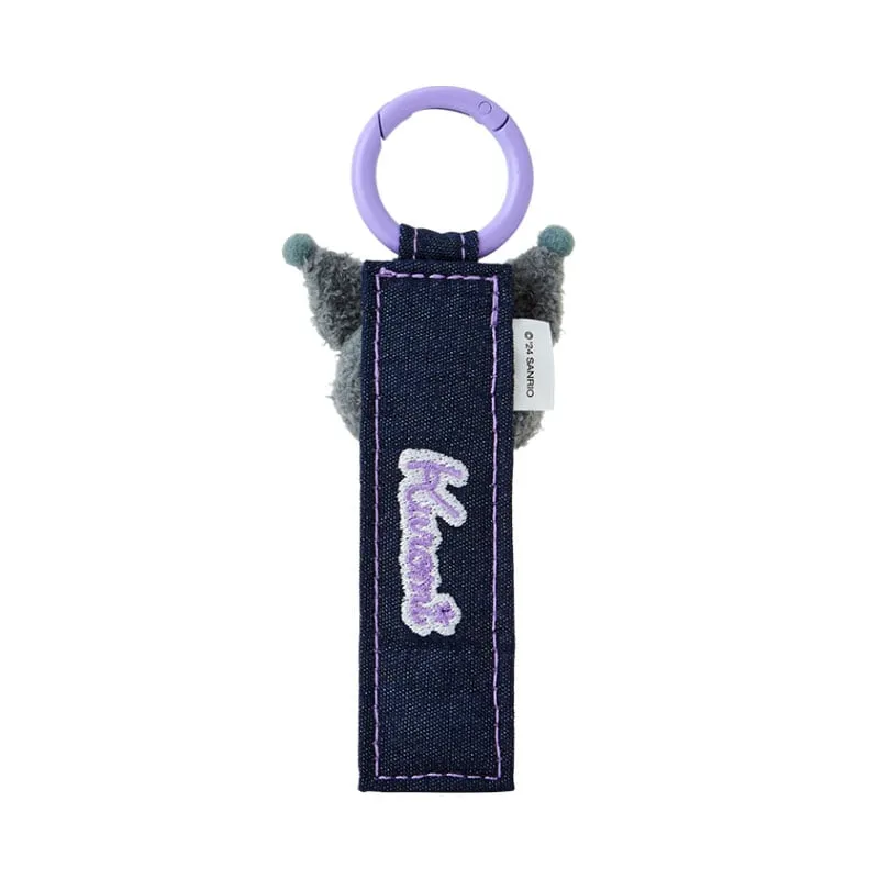 Kuromi Logo Keychain (Denim Patch Series) SANRIO