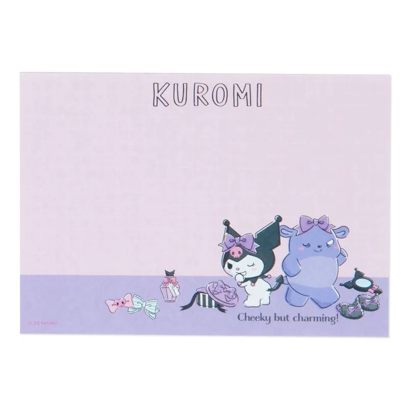 Kuromi Memo Pad & Sticker Set SANRIO