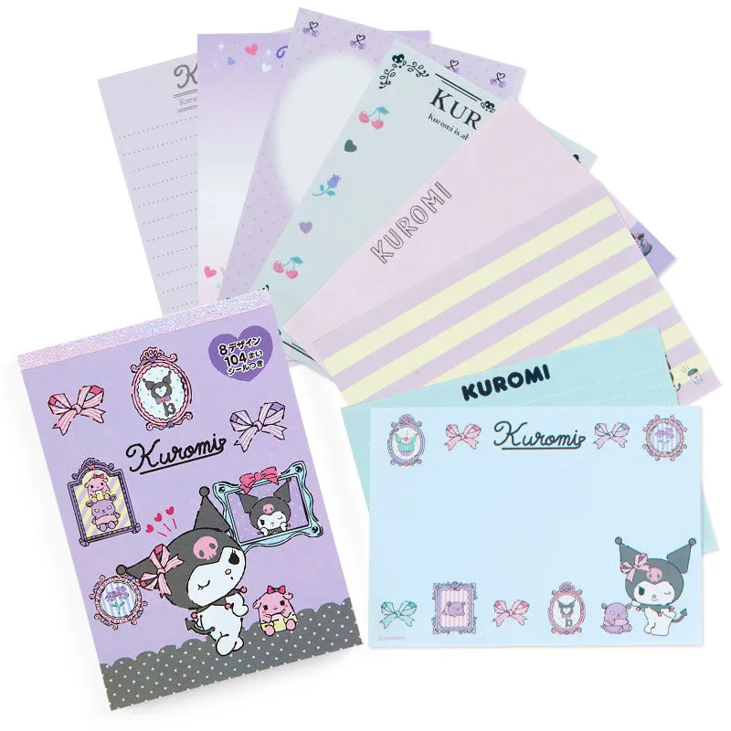 Kuromi Memo Pad & Sticker Set SANRIO