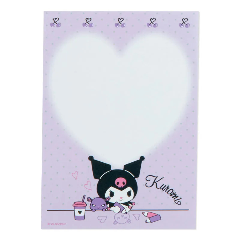 Kuromi Memo Pad & Sticker Set SANRIO