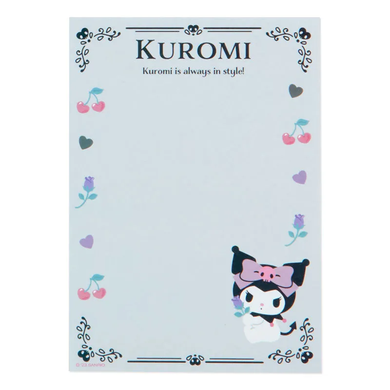 Kuromi Memo Pad & Sticker Set SANRIO