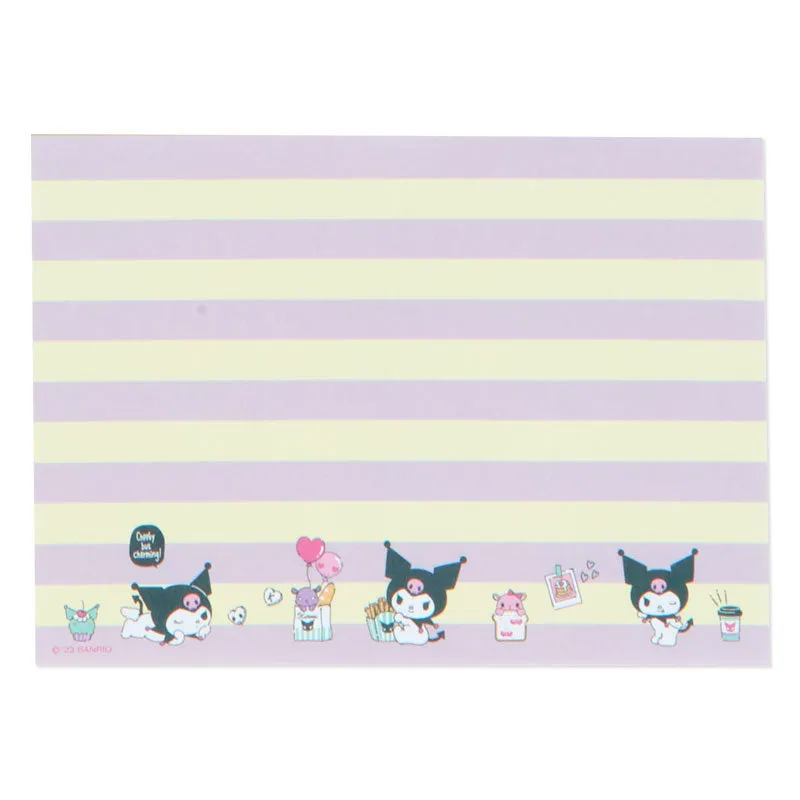 Kuromi Memo Pad & Sticker Set SANRIO