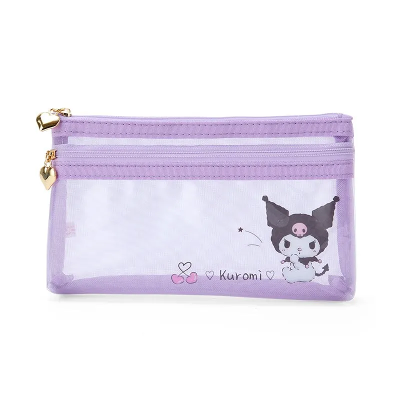Kuromi Mesh Pencil Pouch SANRIO