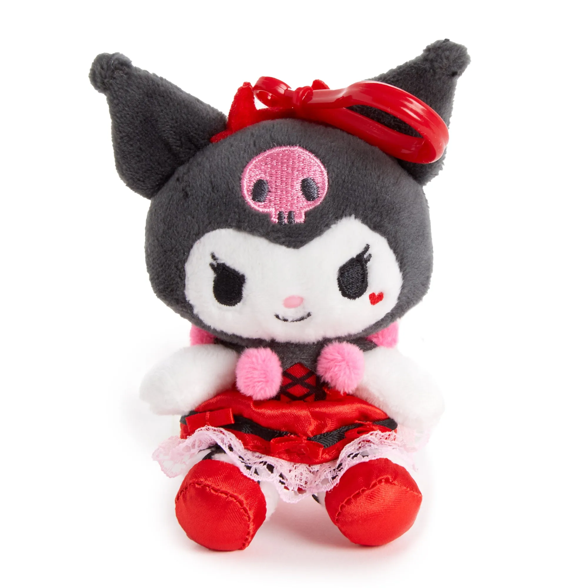 Kuromi Plush Mascot Clip (Strawberry Treat Series) SANRIO