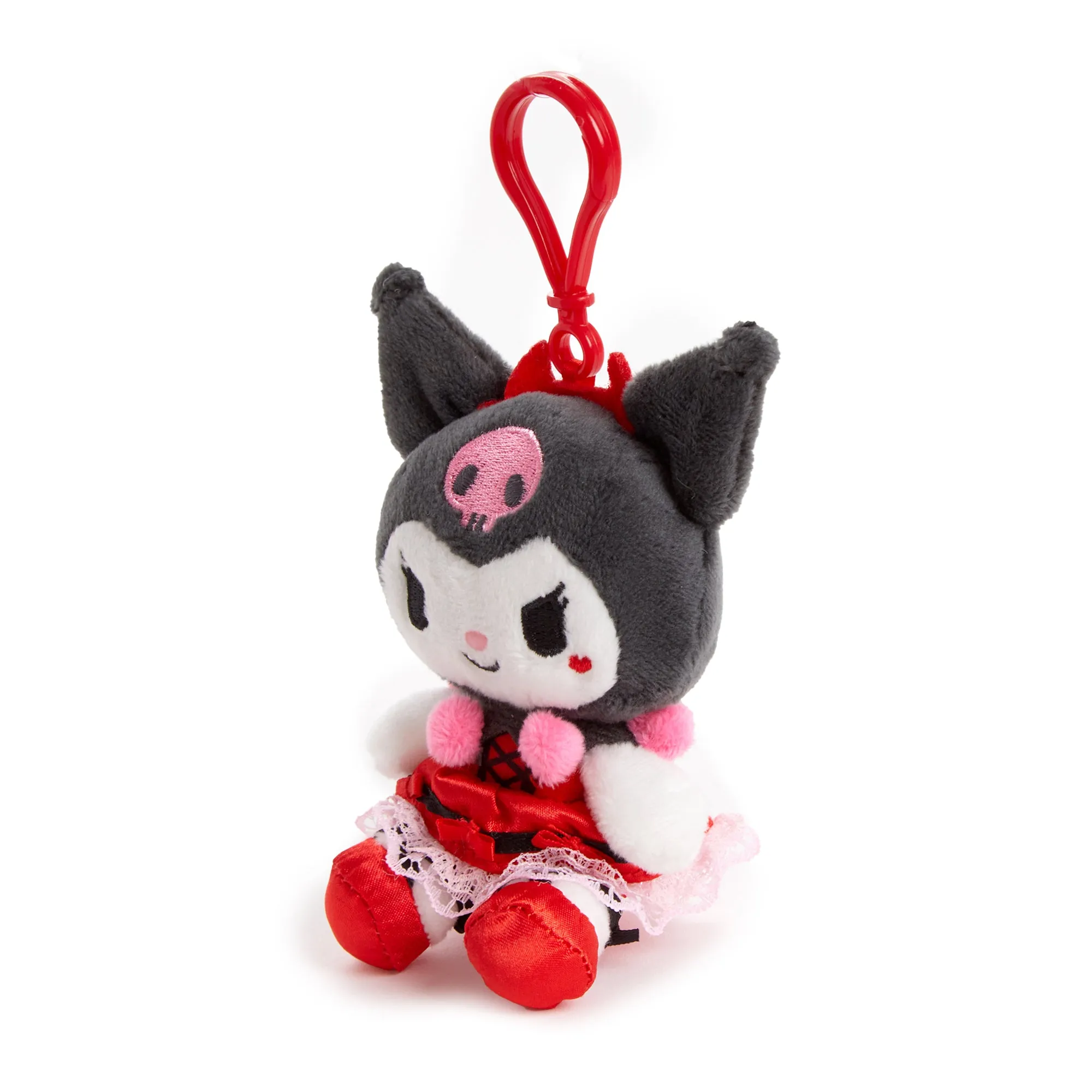 Kuromi Plush Mascot Clip (Strawberry Treat Series) SANRIO