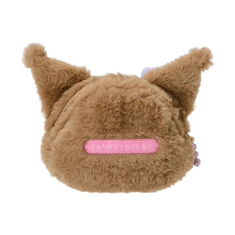 Kuromi Plush Mini Face Pouch (Retro Pastel Series) SANRIO